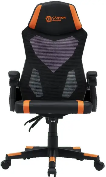Karrige gaming Canyon Flow CNE-MCH01, deri 120kg, e zezë portokalli