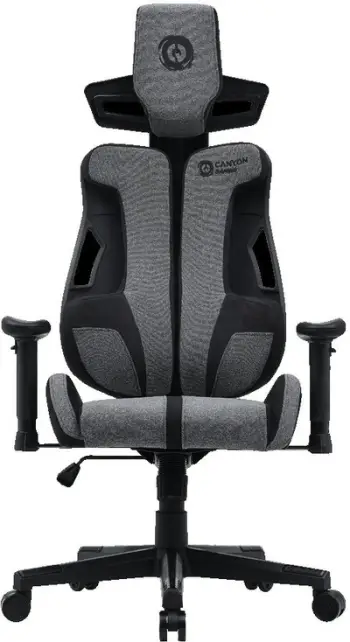 Karrige gaming Canyon Morphos ABCH01, ergonomike, lartësi e rregullueshme, gri