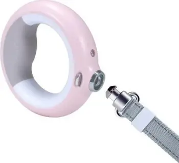 Litar për qen Strong MT7127, 3 në 1, LED, dozues qesesh, rozë