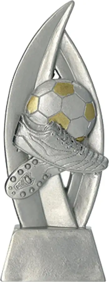 Figurë dekorative futbolli General Football, 18cm, ngjyrë bronzi