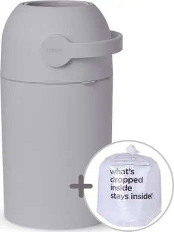 Koshi për pelena Magic Diaper Pail, 40L, sistem kundër erës, gri concrete