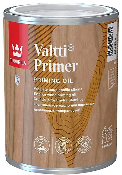Vaj primer për dru Tikkurila Valtti Primer, për ambient të jashtëm, transparent, 1L - 2