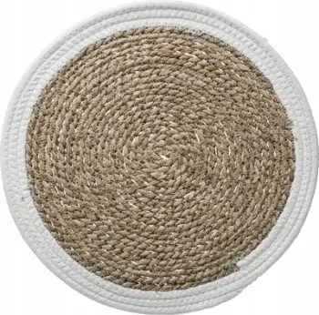 Nënpjatë rrumbullake seagrass, 38 cm, natyrale