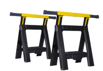 Mbajtëse pune Stanley Adjustable Sawhorse 1-70-559, set 2 copë, deri 450 kg, e zezë