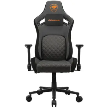 Karrige gaming Cougar Defensor Gold F, deri 120 kg, krahë 4D të rregullueshëm, gri portokalli