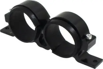 Mbajtëse pompash karburanti TurboWorks 2x60mm, alumini, e zezë