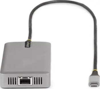 Përshtatës USB C StarTech.com Triple Monitor, 3x video 4K, Hub USB 10Gbps, 100W PD, gri