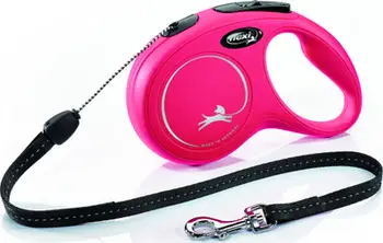 Litar për qen Flexi, S, 8 m, i kuq
