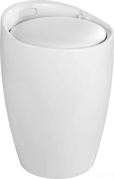 Koshi për rroba Candy Brayden Studio, 20L, me ulëse, i bardhë - 1