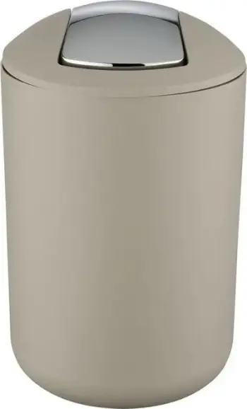Koshi mbeturinash WENKO Swing Lid Bin 21222100, 6.5L, plastikë, taupe