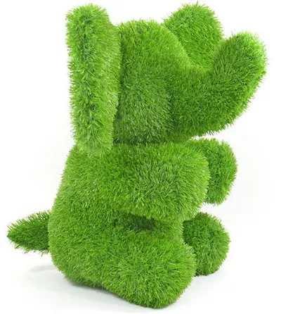 Figurë dekorative bari artificial Kögler AniPlants Elephant, 37 cm, e gjelbër - 3