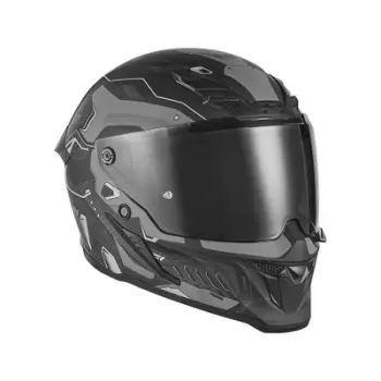 Helmetë full face për motoçikletë Exklusiv Goliath Berserck, ventilim i avancuar, mbushje e brendshme e heqshme