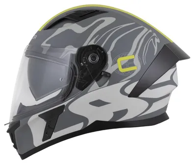 Helmetë integral Cassida Orbit Multivers 2026, polikarbonat, vizor me Pinlock, gri matt e verdhë fluo e zezë - 2