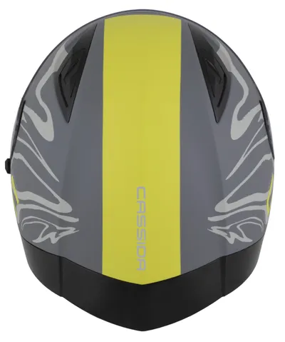 Helmetë integral Cassida Orbit Multivers 2026, polikarbonat, vizor me Pinlock, gri matt e verdhë fluo e zezë - 7