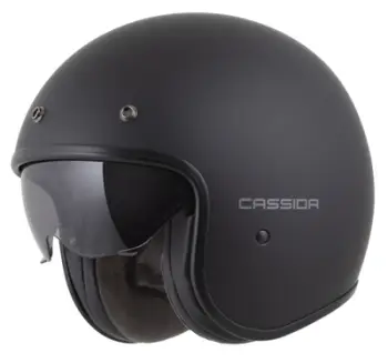 Helmetë moto Cassida Oxygen 2.0 Solid, e mbyllur, madhësia S, e zezë mat gri e errët