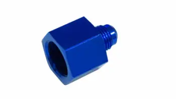 Përshtatës TurboWorks Nipple, 1/2 NPT në AN6, alumini, i zi