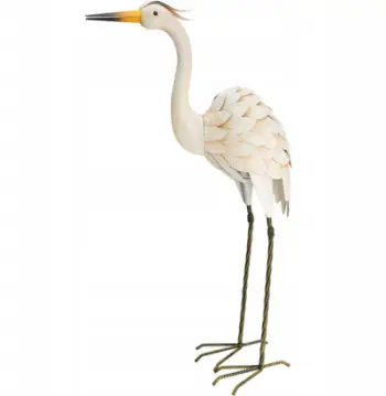 Figurë dekorative H&amp;S for Mondex Metal Bird Crane, 48x19x75cm, metalike