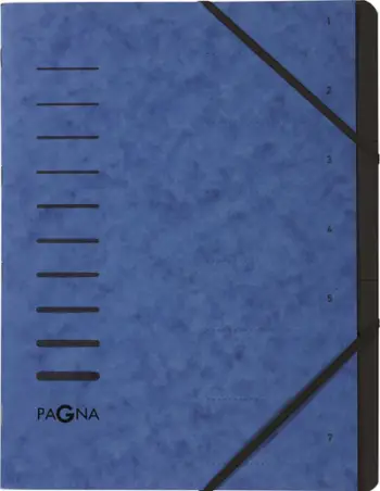 Dosje me ndarje për dokumente Pagna, e kaltër