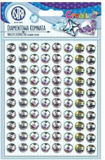 Sticker dekorativ Astra Diamond Chamber, efekt diamant, shumëngjyrësh