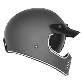 Helmetë motoçiklete Full Face Nox Seventy II Premium, polikarbonat, vizor dielli, e zezë