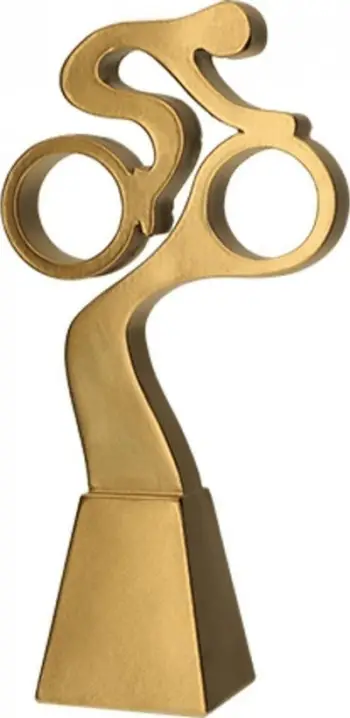 Figurë dekorative Victoria Sport Cast Golden Line Cycling, 23cm, art sportiv, e artë