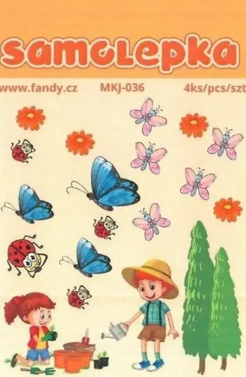 Stickerë letre FANDY Paper Stickers Mini MKJ-036, set 100 copë, 8 x 12.5 cm, shumëngjyrëshe