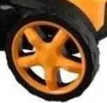 Rrotë për kositëse Geko G83051, 10", për kositëse benzine, e zezë