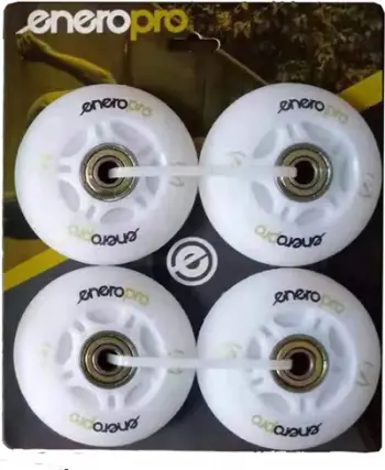 Rrota patina Enero Pro, 64 mm, LED, të bardha