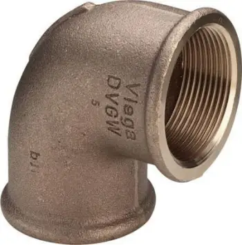 Përthyes bronzi Banyo Type 3090, 1 1/2" femër femër, bronz i kuq