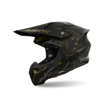 Helmetë motosh Airoh Twist 3 Titan, motocross, guaskë e lehtë, gri titanium