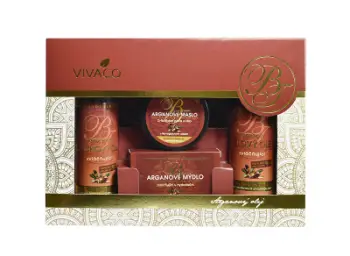 Set Vivaco Argan, vaj dushi, 200 ml + vaj trupi, 200 ml + sapun, 100 g + gjalpë trupi, 100 ml