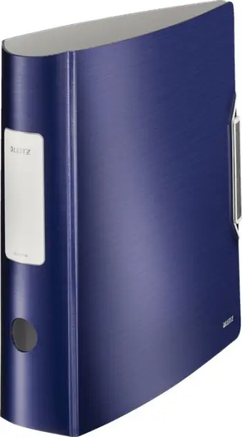Dosje me unaza Leitz Style, A4, shpinë e lakuar 8.2 cm, Titan blue
