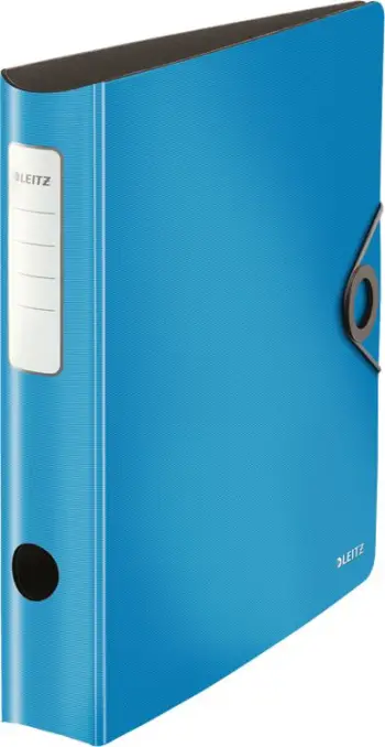 Dosje mekanike Leitz 180° Active Solid A4, shpinë 65mm, blu e çelët