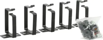 Aksesor rack Lanview RAO120BL, 1U 2U, set 5 grepash kabllosh, i zi