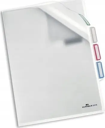 Dosje me xhepa Durable 3 Division Pockets, A4, transparente