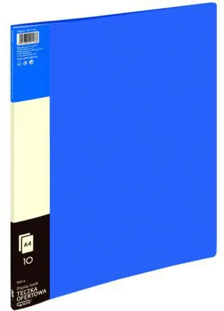 Dosje me xhepa Grand Offer, 10 fleta plastike A4, blu