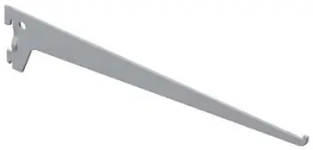 Mbajtëse raftesh metalike, 250mm, 55kg, argjendi, set 20 copë