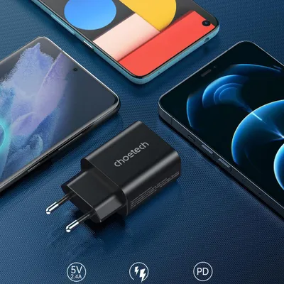 Ngarkues muri ChoeTech USB C PD PPS, 25W, Quick Charge 3.0, i zi - 3