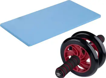 Rrotë dyshe për ushtrime Umbro Rehabilitation Double Wheel, ergonomike, e kuqe