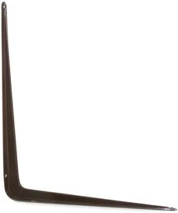 Mbajtëse rafti Metal SHELF BRACKET SB-01, 30x35cm, kapacitet 38kg, kafe