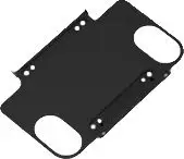 Mbajtëse rafti për monitor Elo E043382, për 10", metalike, e zezë