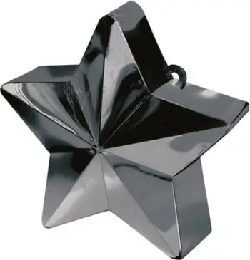 Peshë dekorative për tullumbace Black Star, formë ylli, e zezë