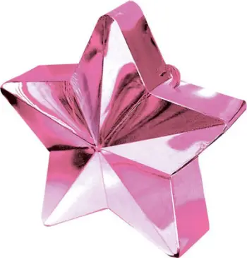Peshë balonash dekorative Star, për helium, rozë
