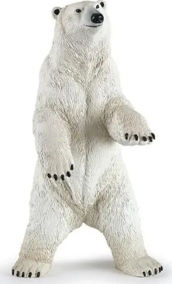 Figurë lodër Papo Standing Polar Bear, 14cm, e bardhë