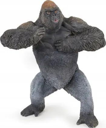 Figurë lodër PAPO Wild Animal Kingdom Mountain Gorilla, PVC, shumëngjyrshe