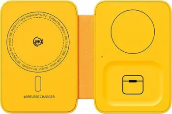Ngarkues wireless 3 në 1 WEKOME, fast charge, magnetik me pasqyrë, i bardhë