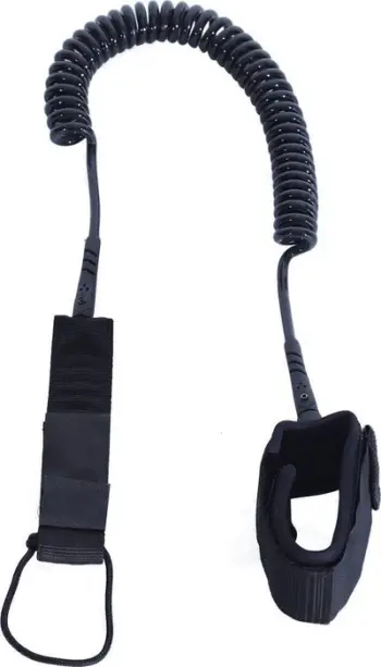 Litar sigurie për SUP Enero Leash Security, 11 feet, spiral, e zezë