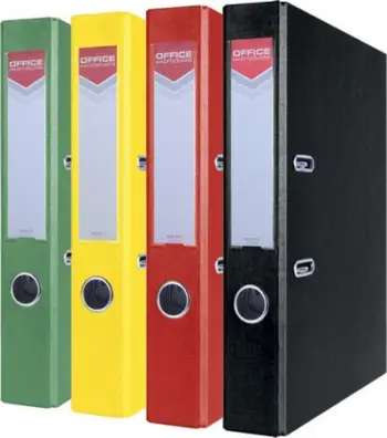 Dosje për dokumente Office Products, 2 unaza, A4, 55 mm, shumëngjyrëshe
