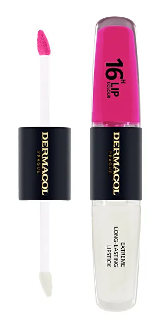 Buzëkuq Dermacol Extreme Long-Lasting Lip Color, 4 + 4 ml, nr.33 - 1