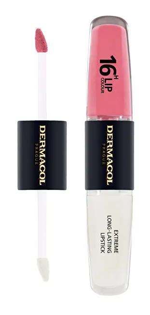 Buzëkuq Dermacol Extreme Long-Lasting Lip Color, 4 + 4 ml, nr.33 - 4